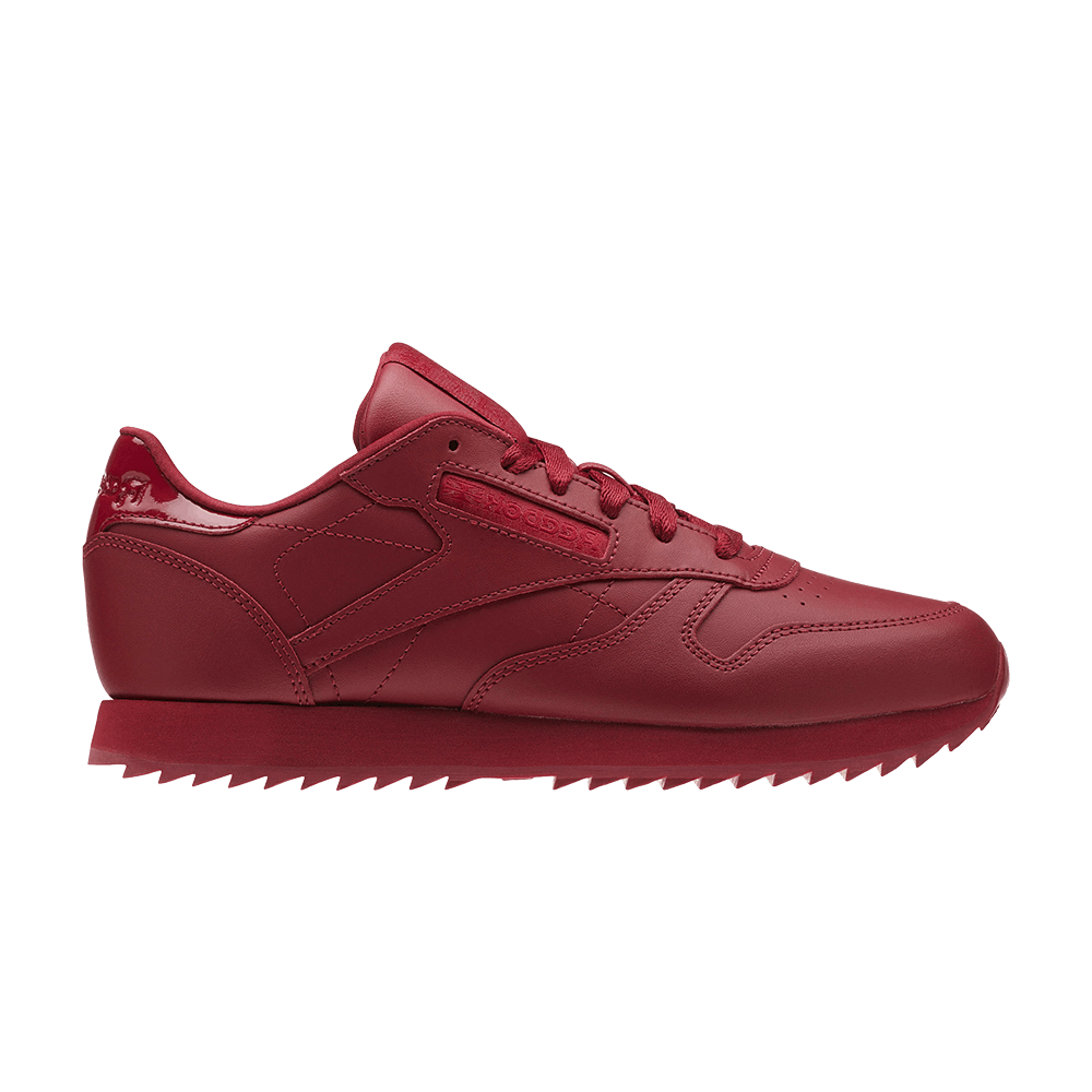 Wmns Classic Leather Ripple 'Cranberry Red'