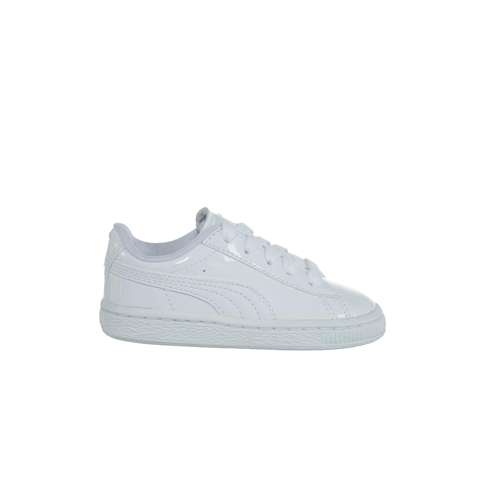 Basket Classic Patent Toddler 'White'