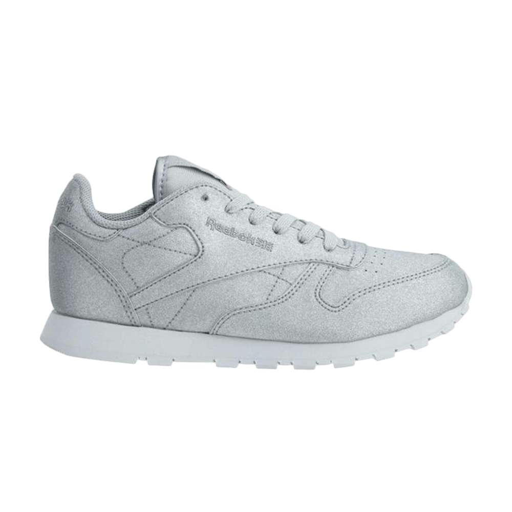 Classic Leather Synthetic Big Kids 'Snow Grey'