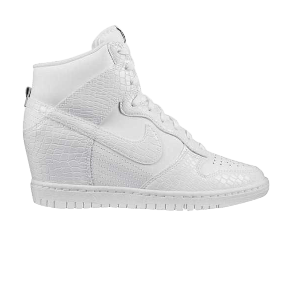 Wmns Dunk Sky High 'White Croc Print'