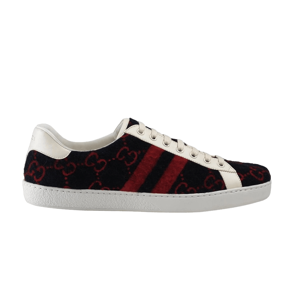 Gucci Ace GG Wool 'Black Red'