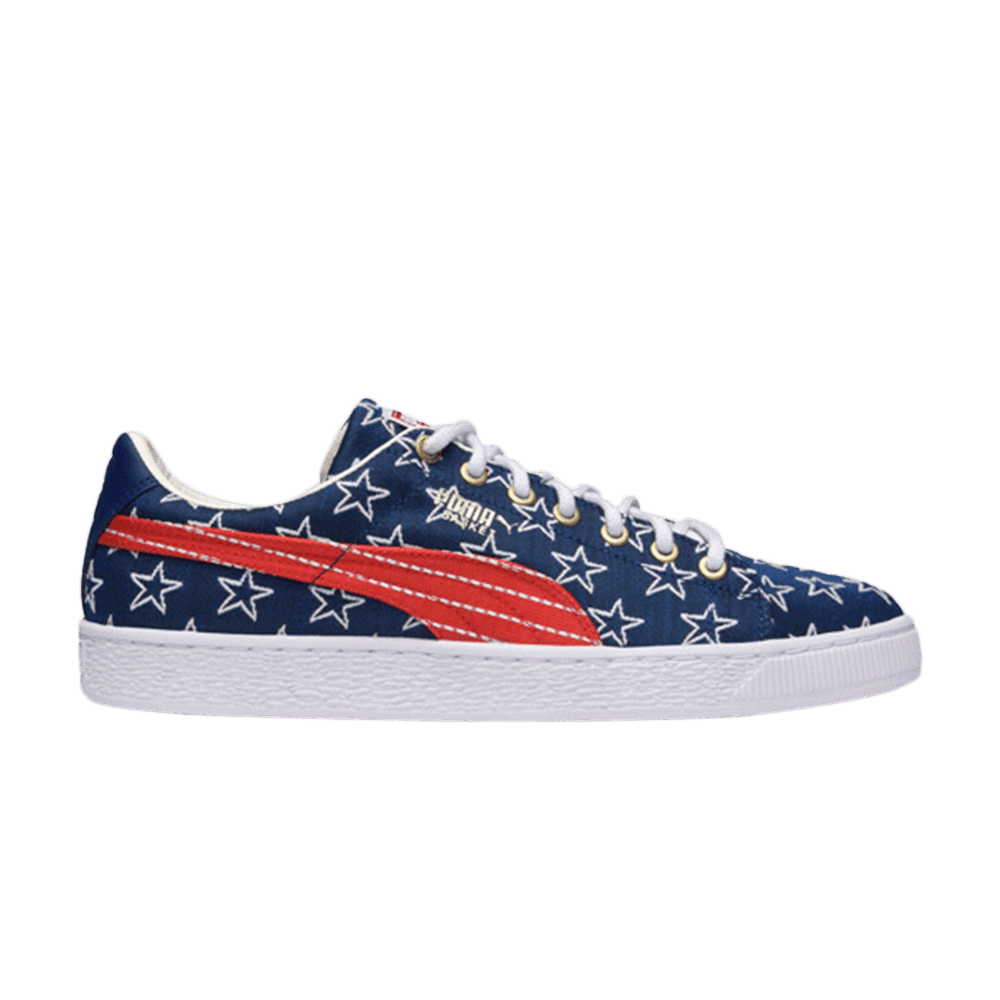 Pre-owned Puma Basket Classic '4th Of July' In Blue