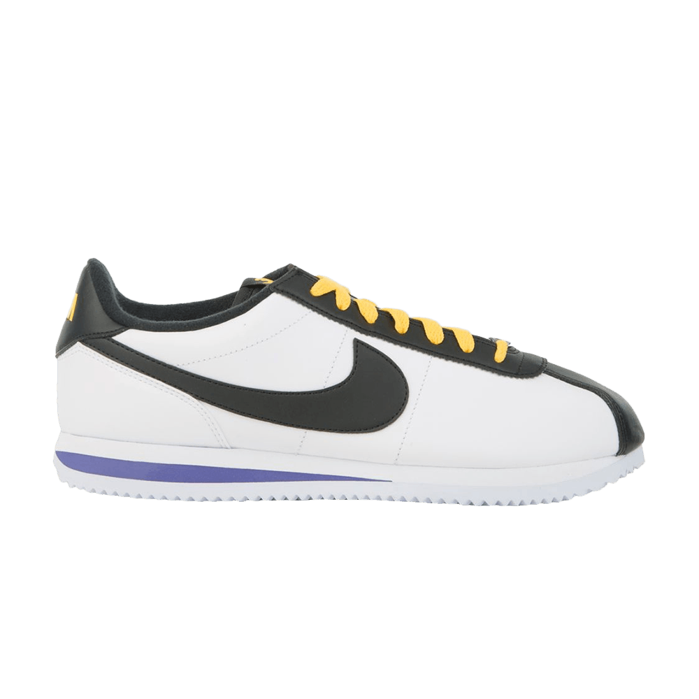 Cortez Basic Leather 'White Black Amarillo'