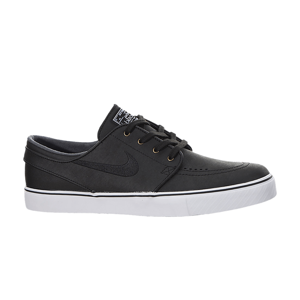 Zoom Stefan Janoski Leather 'Black White'