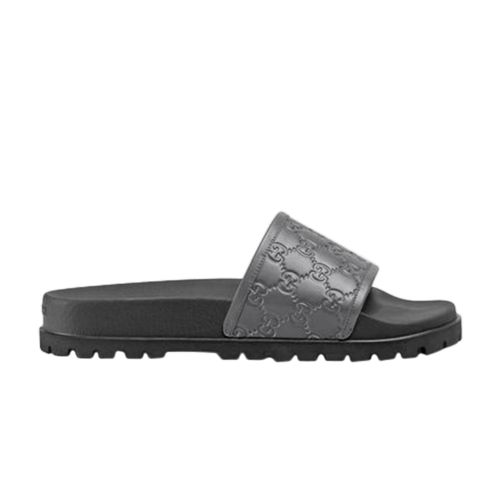 Gucci Signature GG Slide 'Graphite'