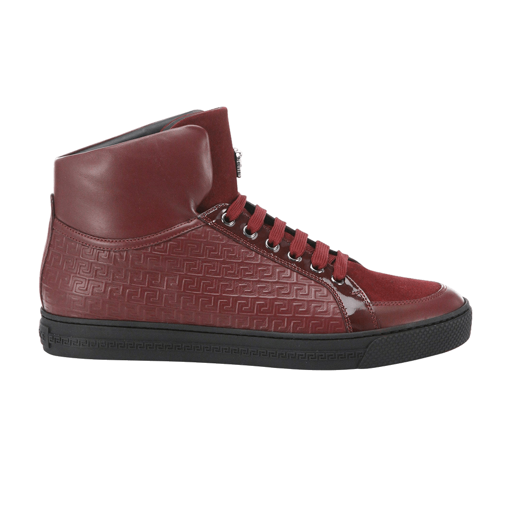 Versace Greca Embroidered High 'Bordeaux'