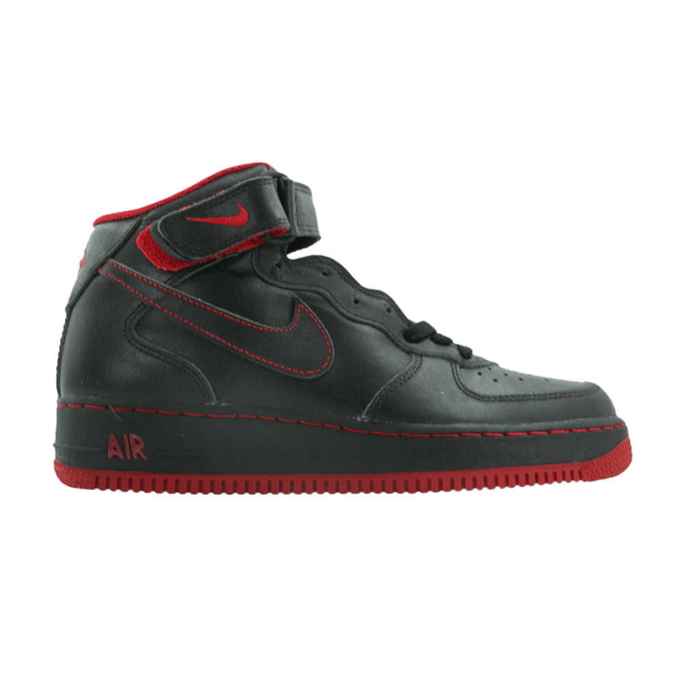 Air Force 1 Mid 'Black Red''