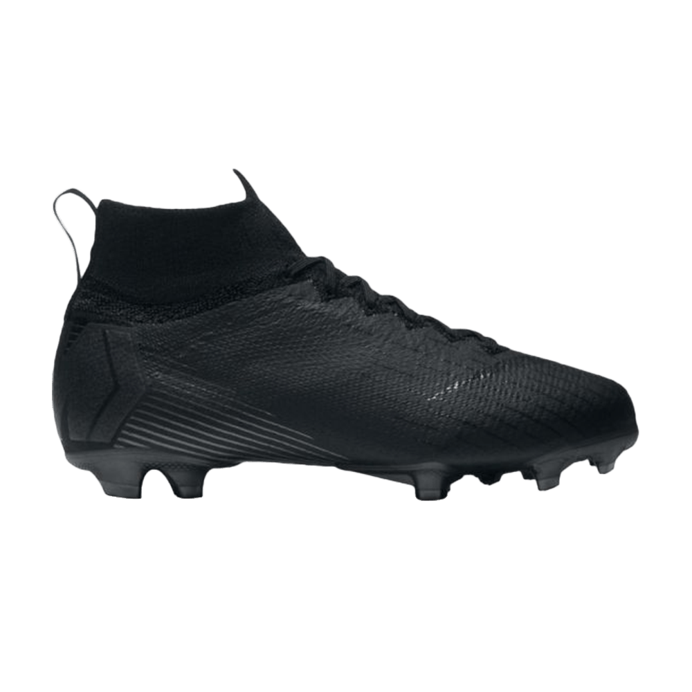 Mercurial Superfly 6 Elite FG GS 'Triple Black'