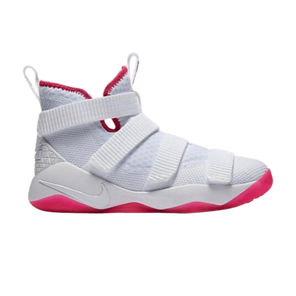 LeBron Soldier 11 GS 'White Vivid Pink'