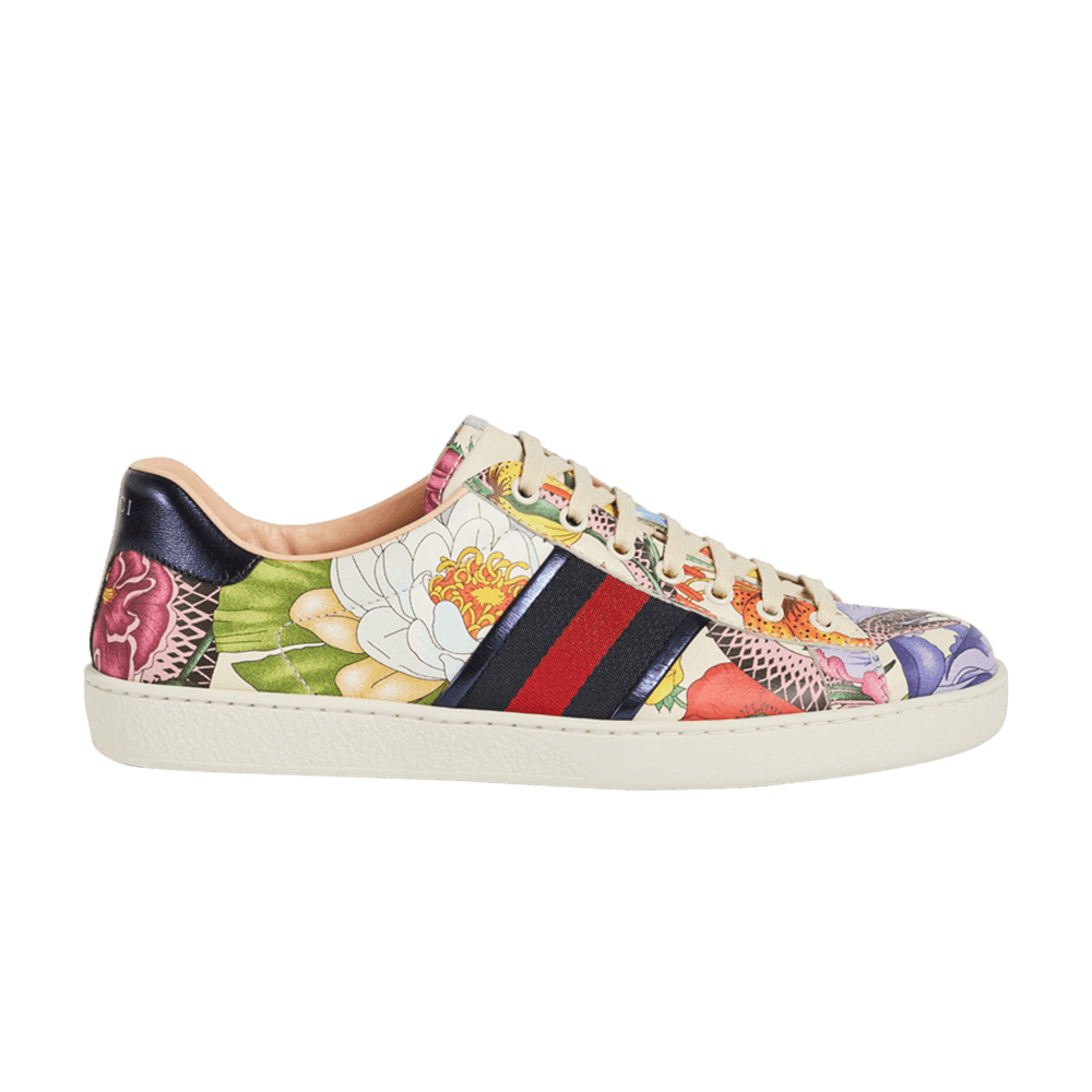 Gucci Ace Leather 'Floral Snake'