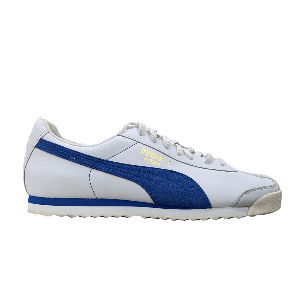 Pre-owned Puma Roma 'white Royal' In Blue