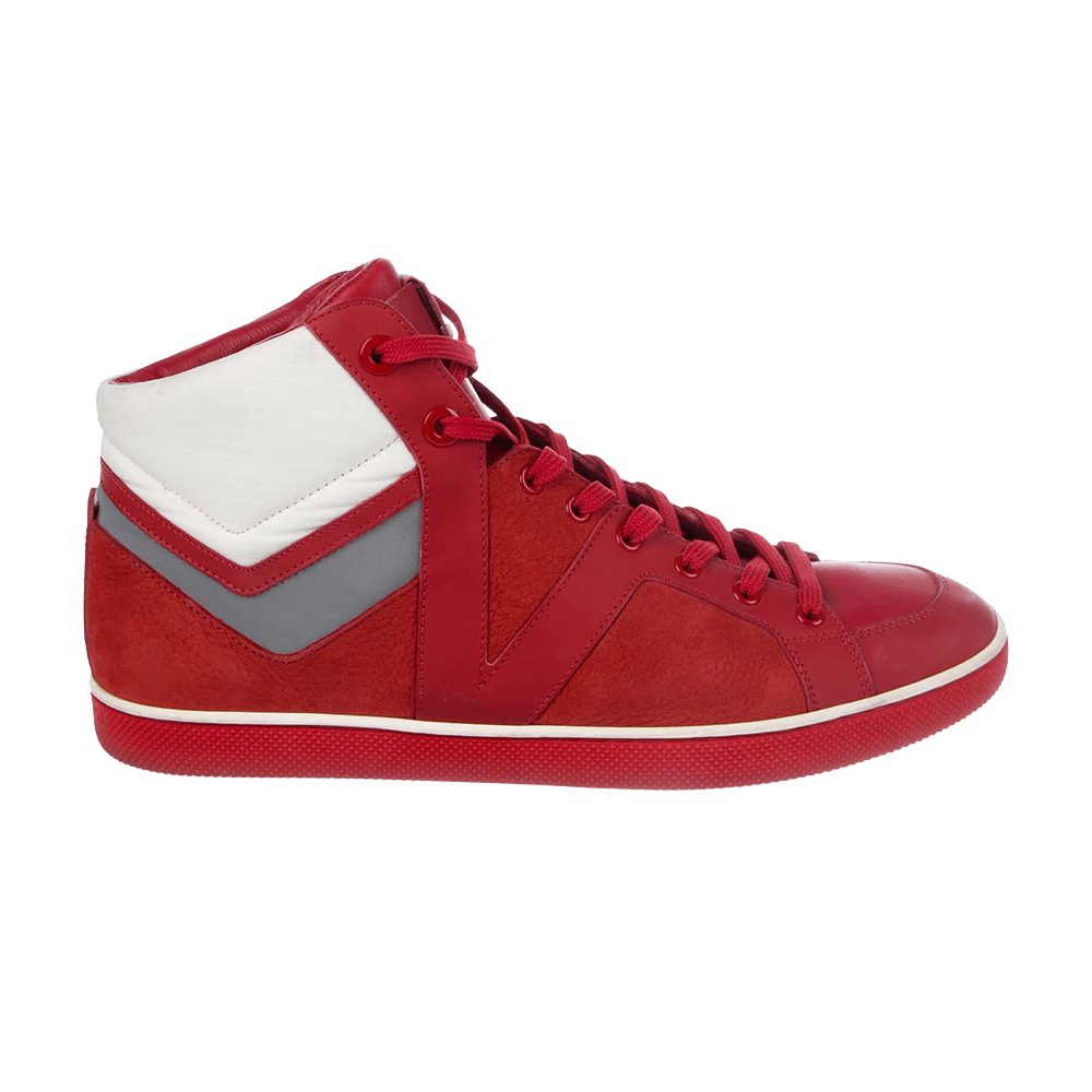 Louis Vuitton Damier Suede High 'Red Reflective'