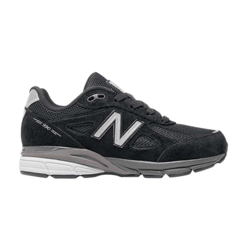 990v4 Kids Wide 'Black Silver'