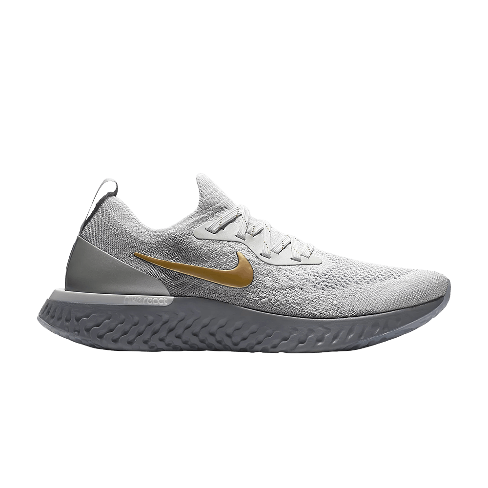 Wmns Epic React Flyknit Premium 'Vast Grey Gold'