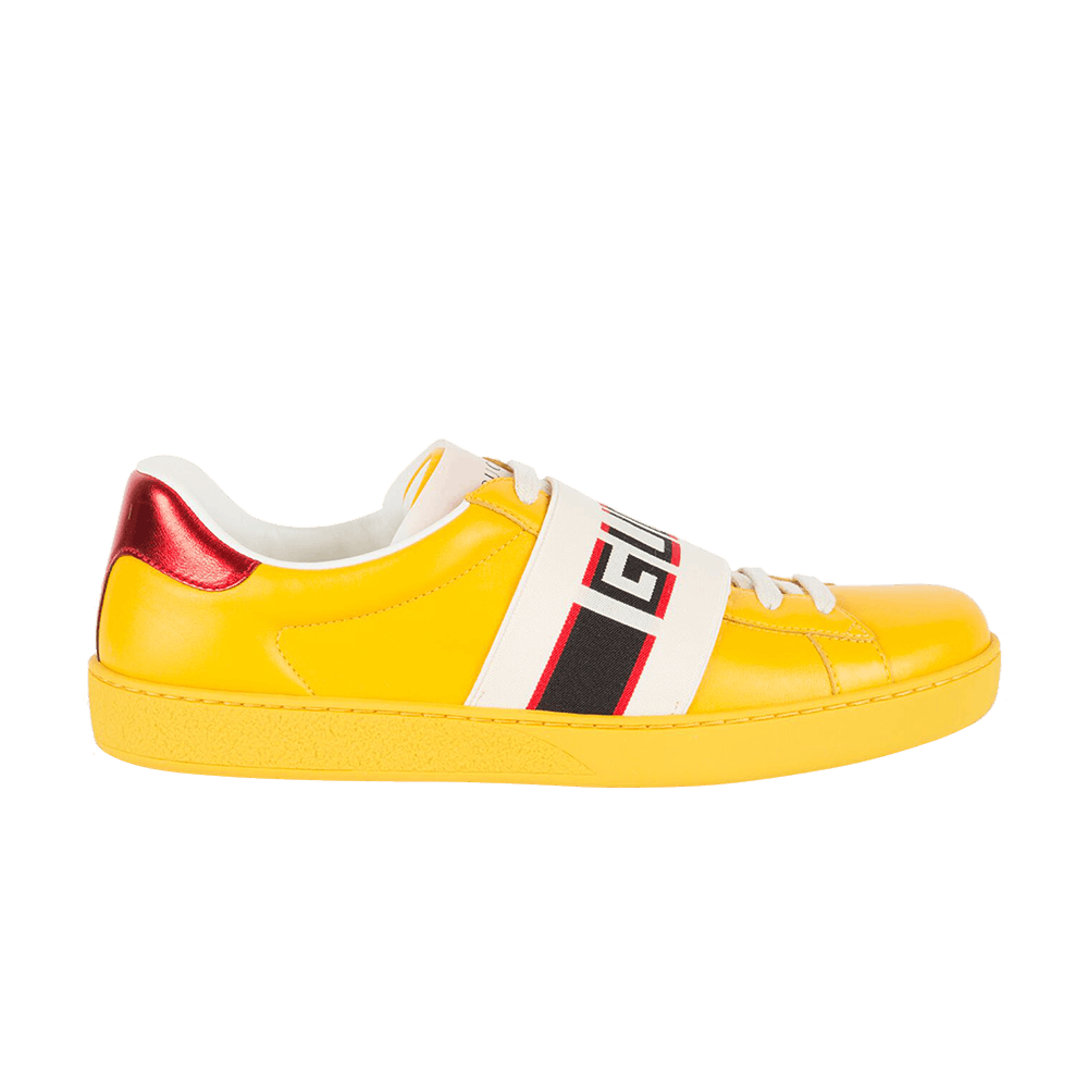 Gucci Ace Stripe Leather 'Yellow'
