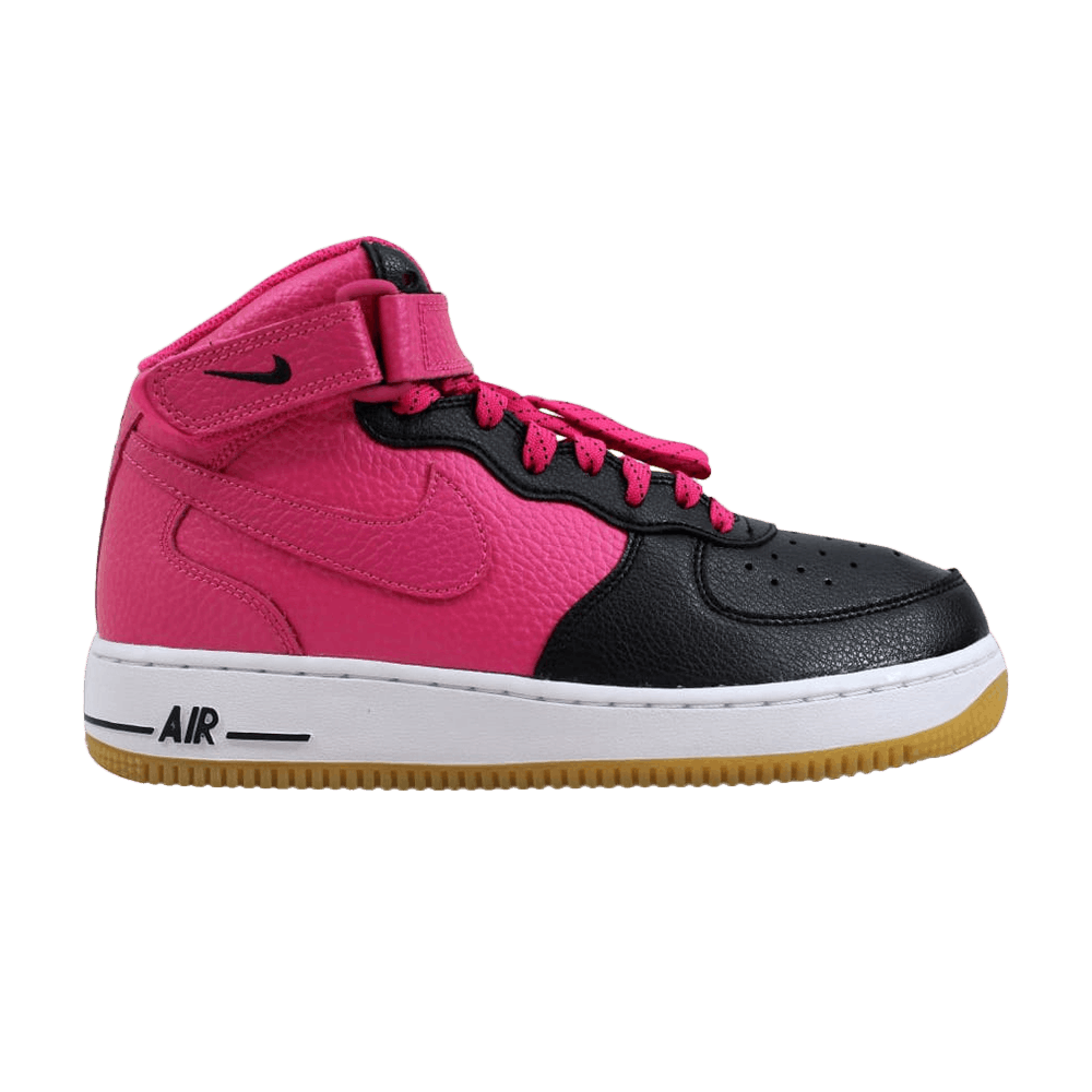 Air Force 1 Mid GS 'Black Vivid Pink'