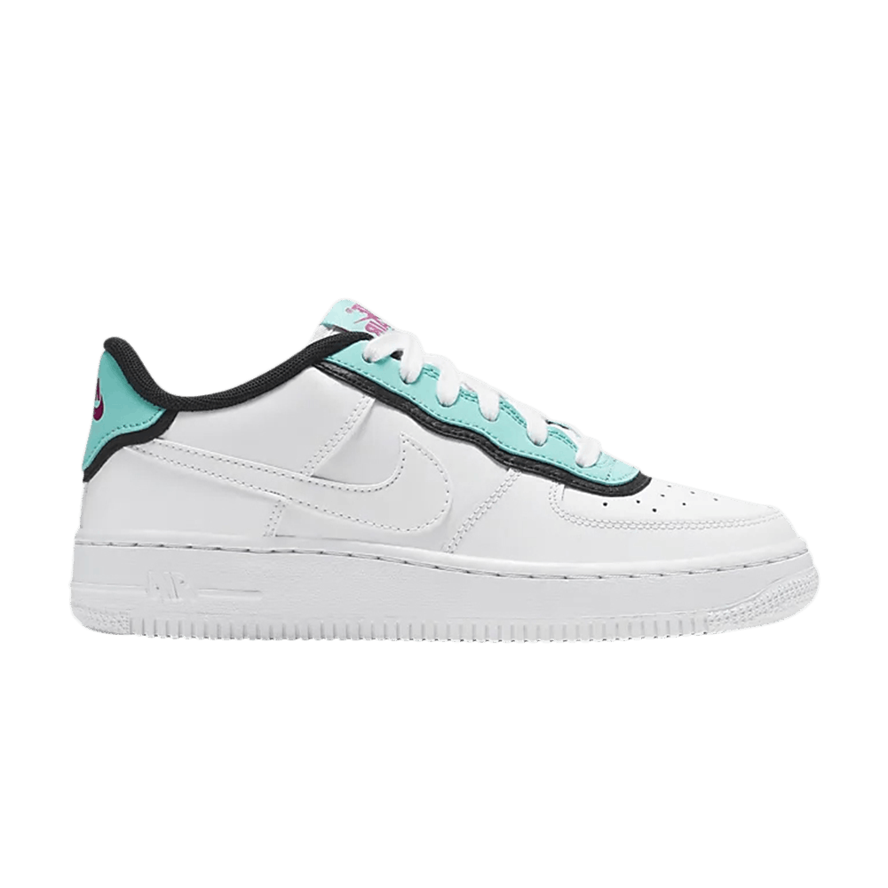 Nike Air Force 1 Low GS 'Double Layer - Aqua Black'