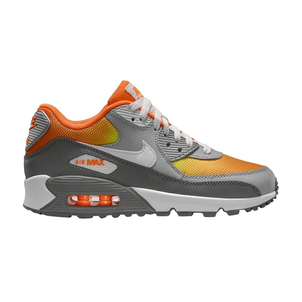 Air Max 90 Premium Mesh GS 'Orange Grey'