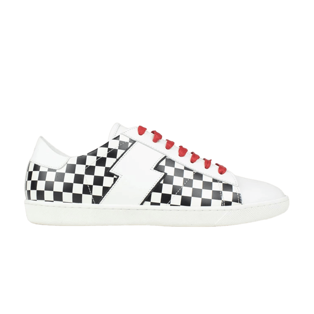 Amiri Viper Leather 'White Black Check'