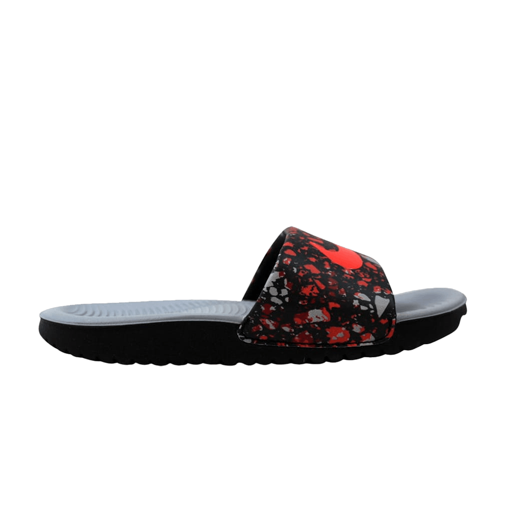 Kawa Slide Print GS 'Black Bright Crimson'