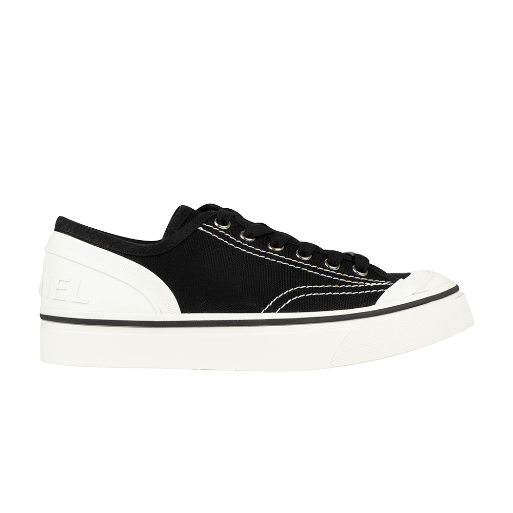 Chanel Wmns Canvas Low Top Sneaker 'Black'