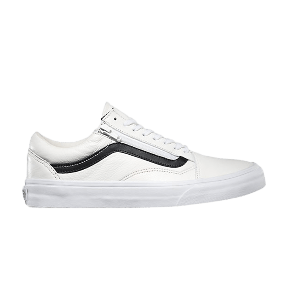 Old Skool Zip Premium Leather 'White'