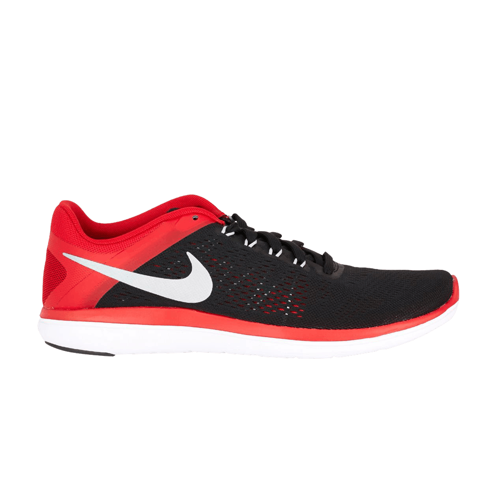 Pre-owned Nike Flex 2016 Rn 'black University Red' In Brown