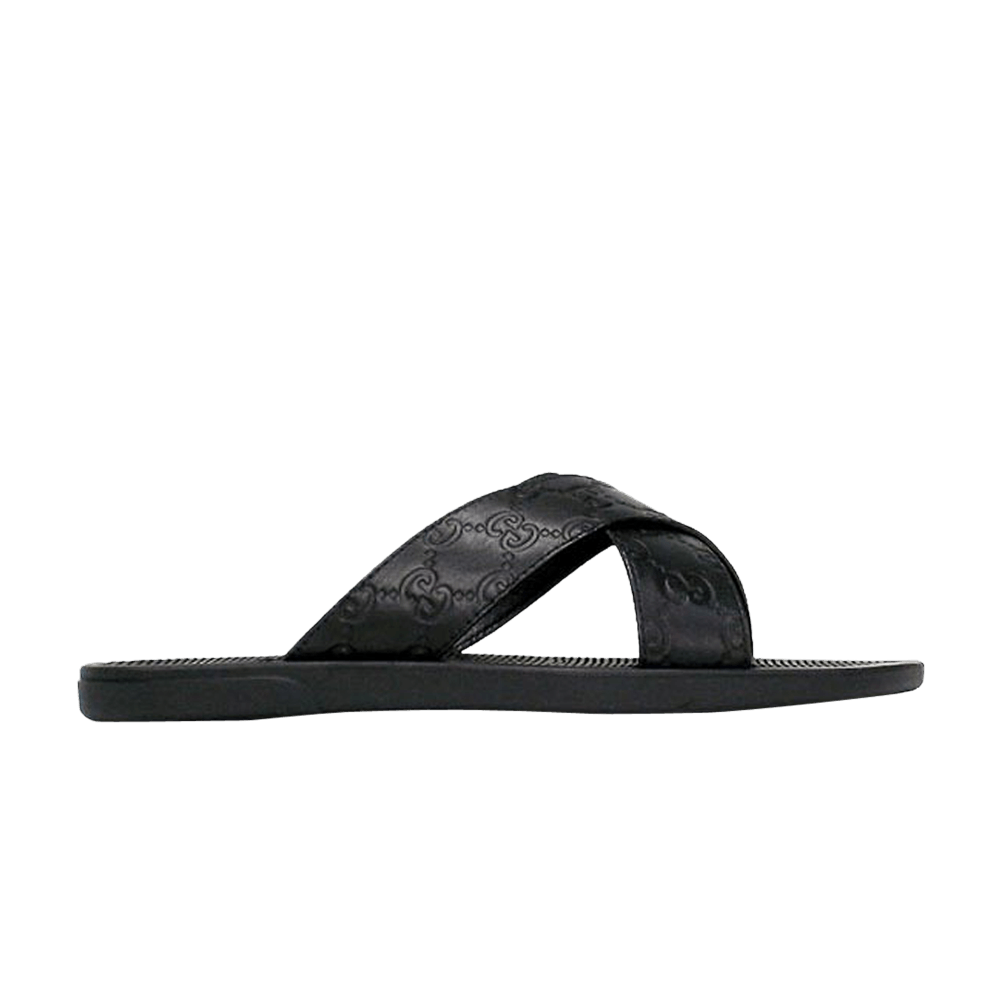 Gucci Guccissima Soft Slide 'Black'