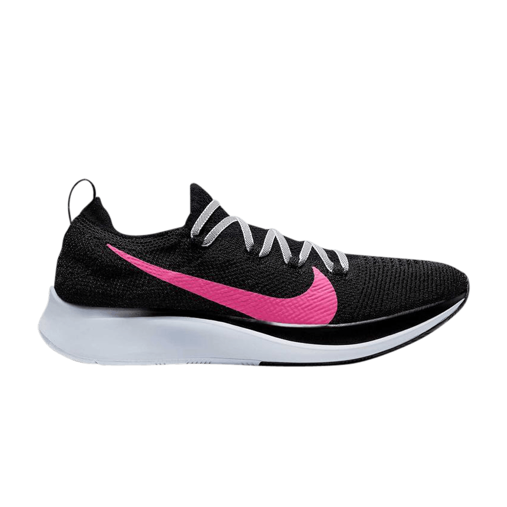 Wmns Zoom Fly Flyknit 'Black Hyper Pink'