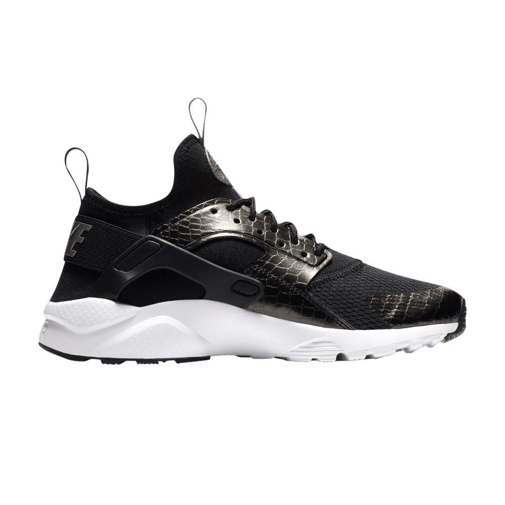 Air Huarache Run Ultra GS 'Black Metallic Silver'