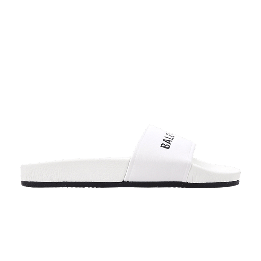 Balenciaga Classic Logo Slide 'White'