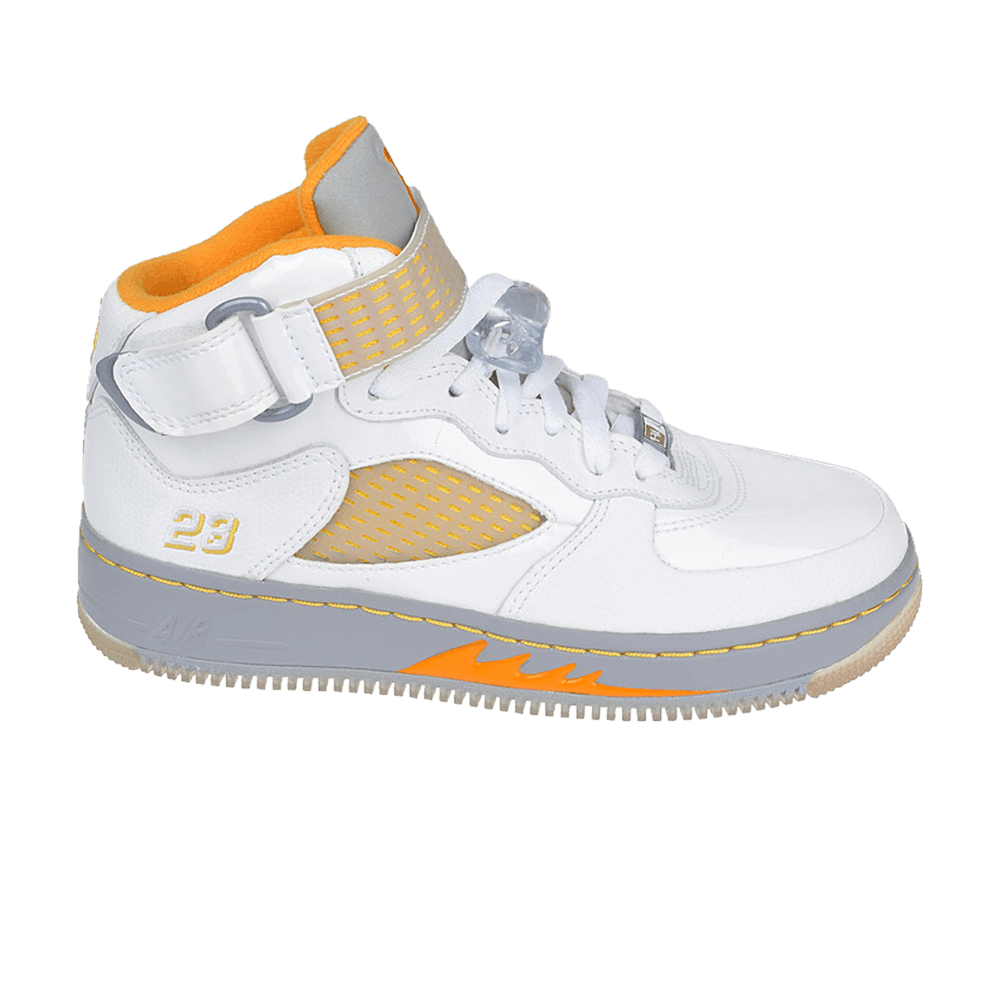 Air Jordan Force 5 GS 'White Orange Peel'