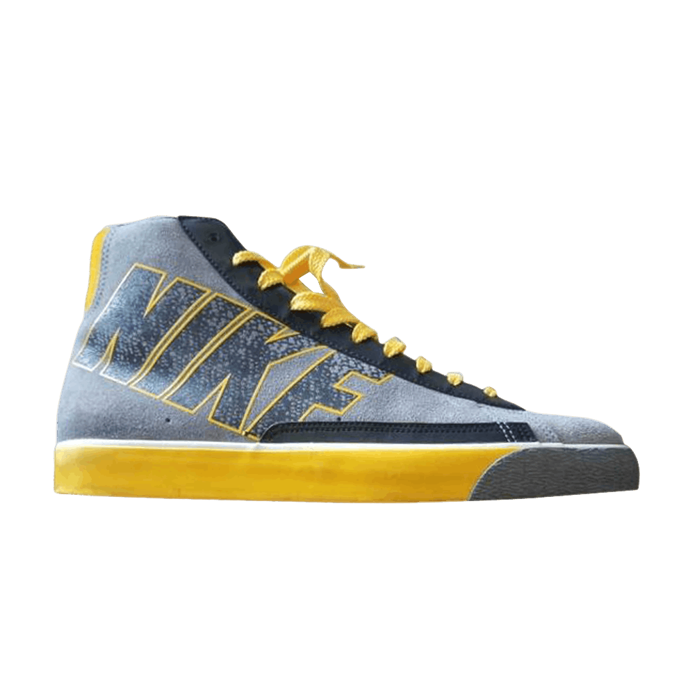 Blazer High 'Cool Grey Yellow'