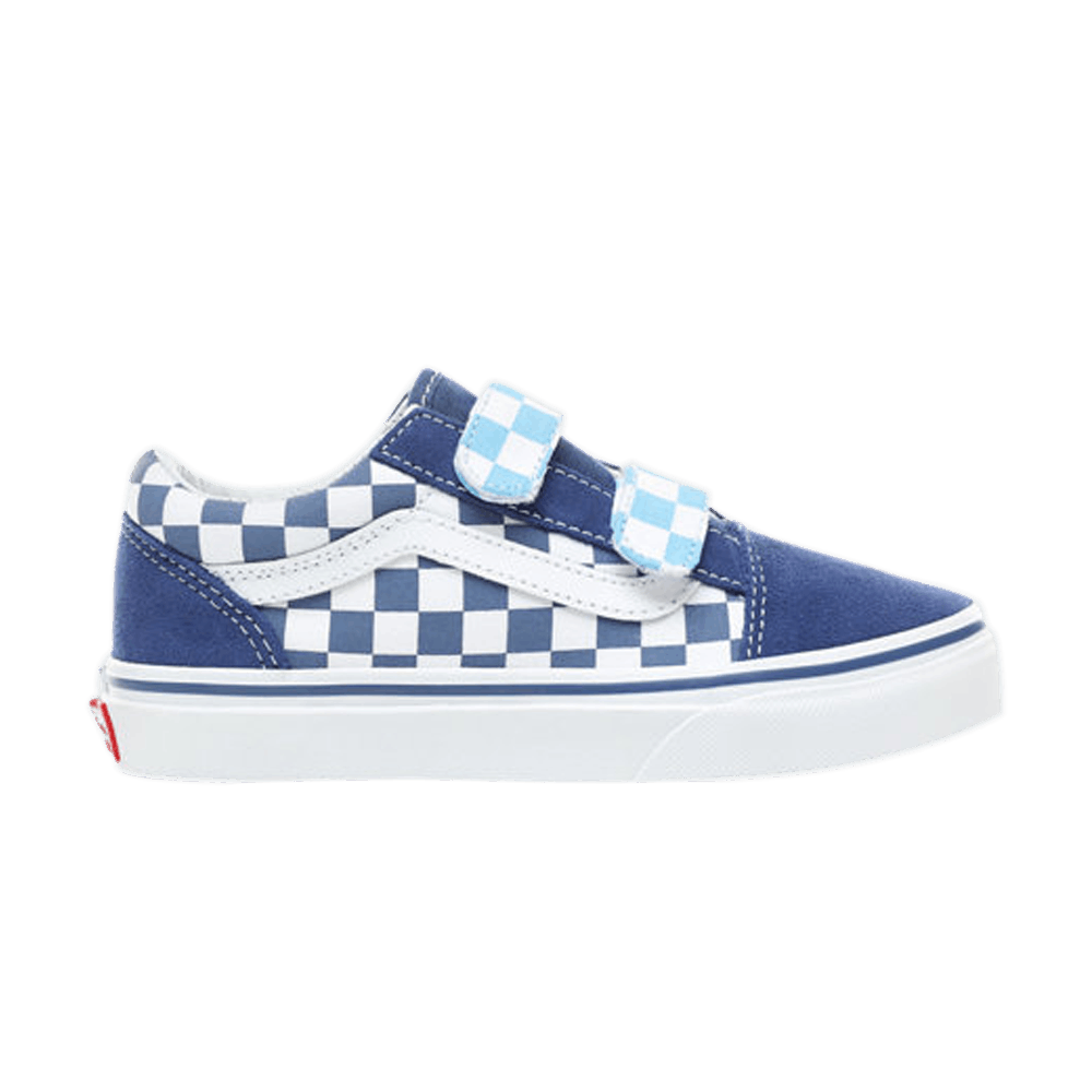 Old Skool V Kids 'True Navy Checkerboard'