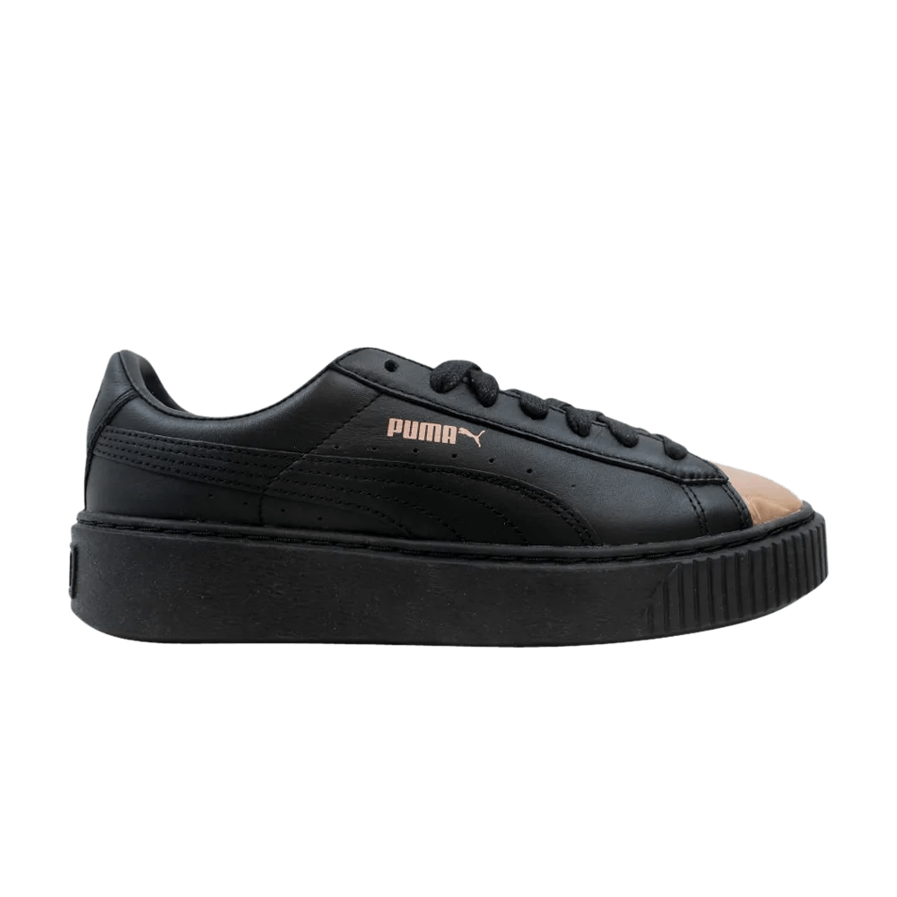 Wmns Basket Platform Metallic 'Black Rose Gold'