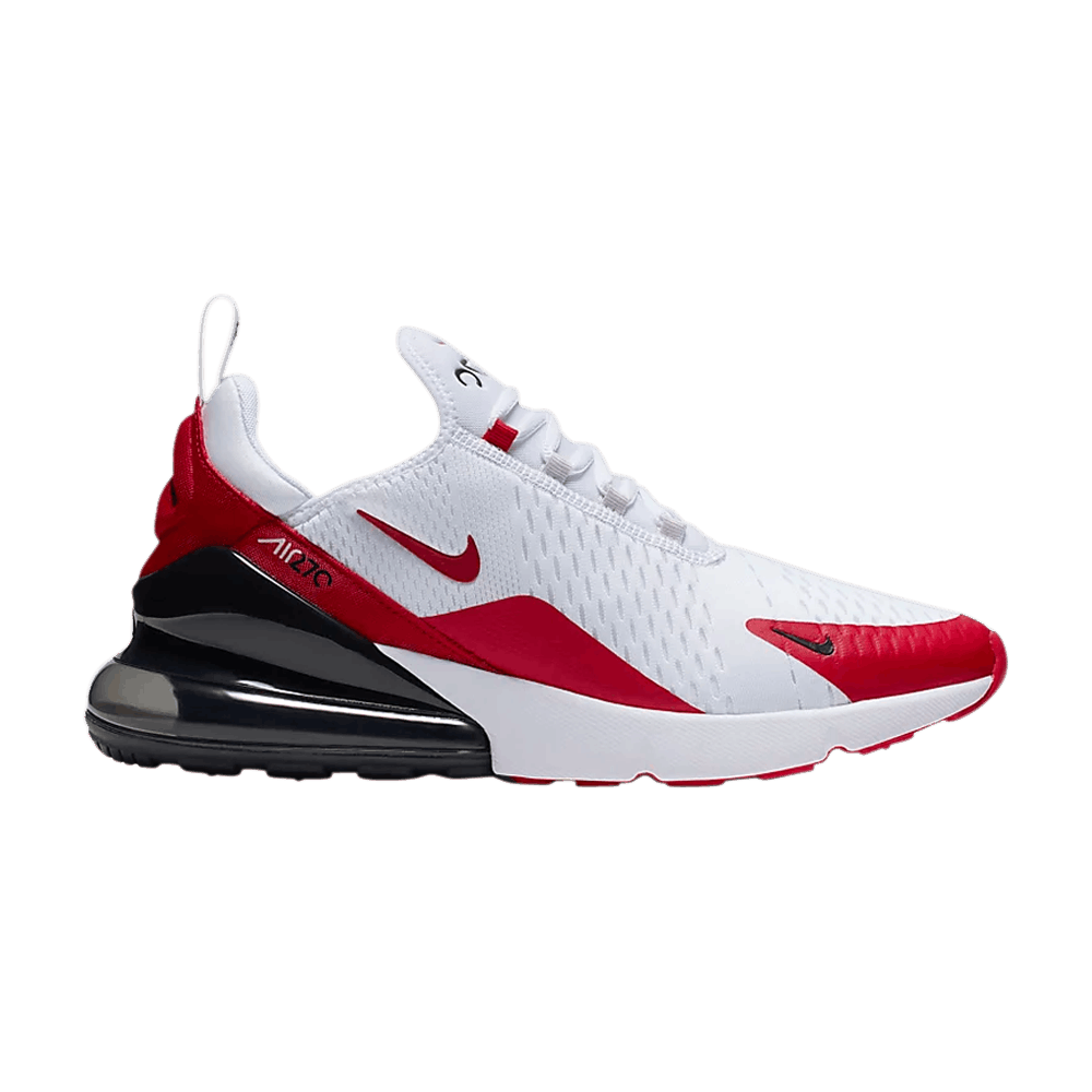 nike air max 270 white and university red