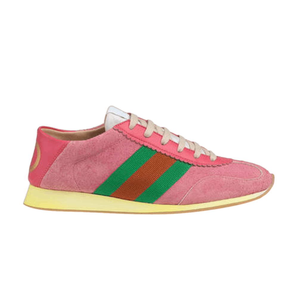 Gucci Wmns Leather Web 'Pink'