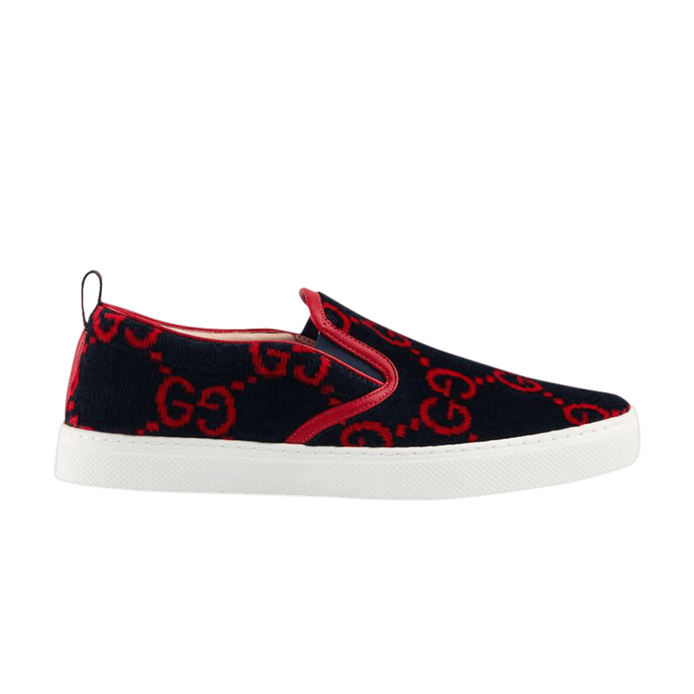 Gucci GG Terry Cloth Slip-On 'Blue Red'