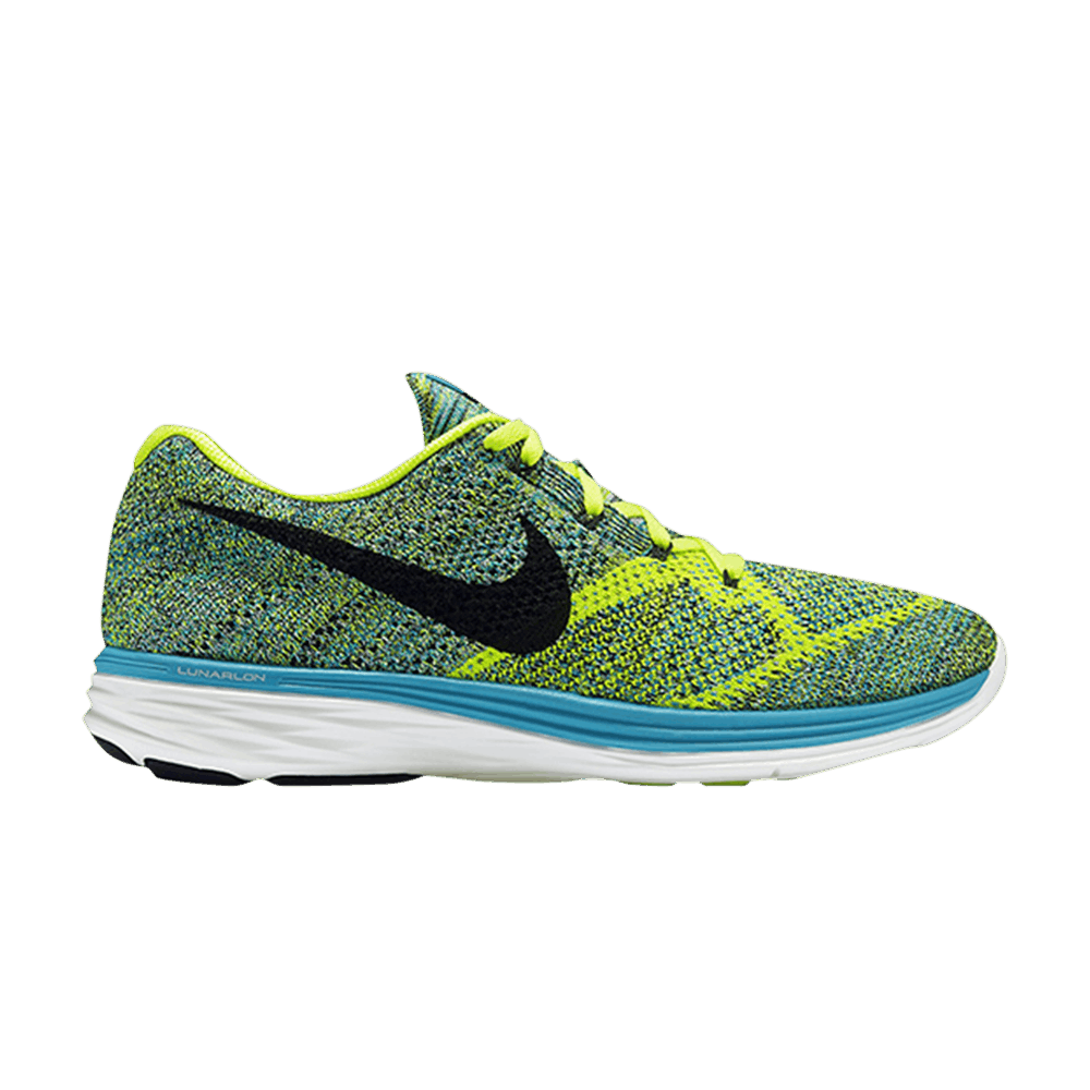 Flyknit Lunar 3 'Blue Lagoon Volt'