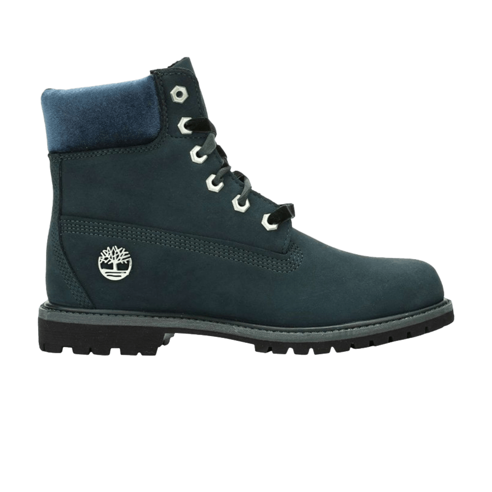 Wmns 6 Inch Premium Velvet Boot 'Dark Green'