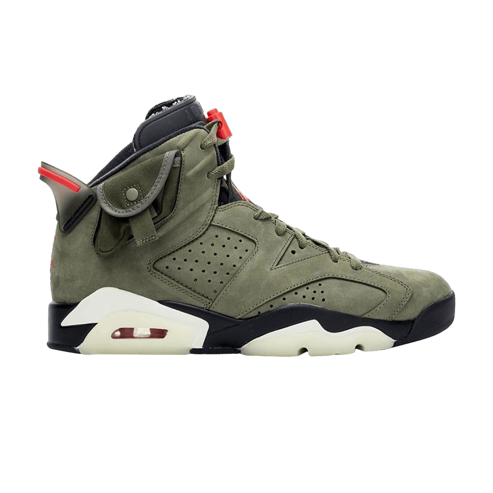 Travis Scott x Air Jordan 6 Retro 'Medium Olive' - Air Jordan - CN1084 ...