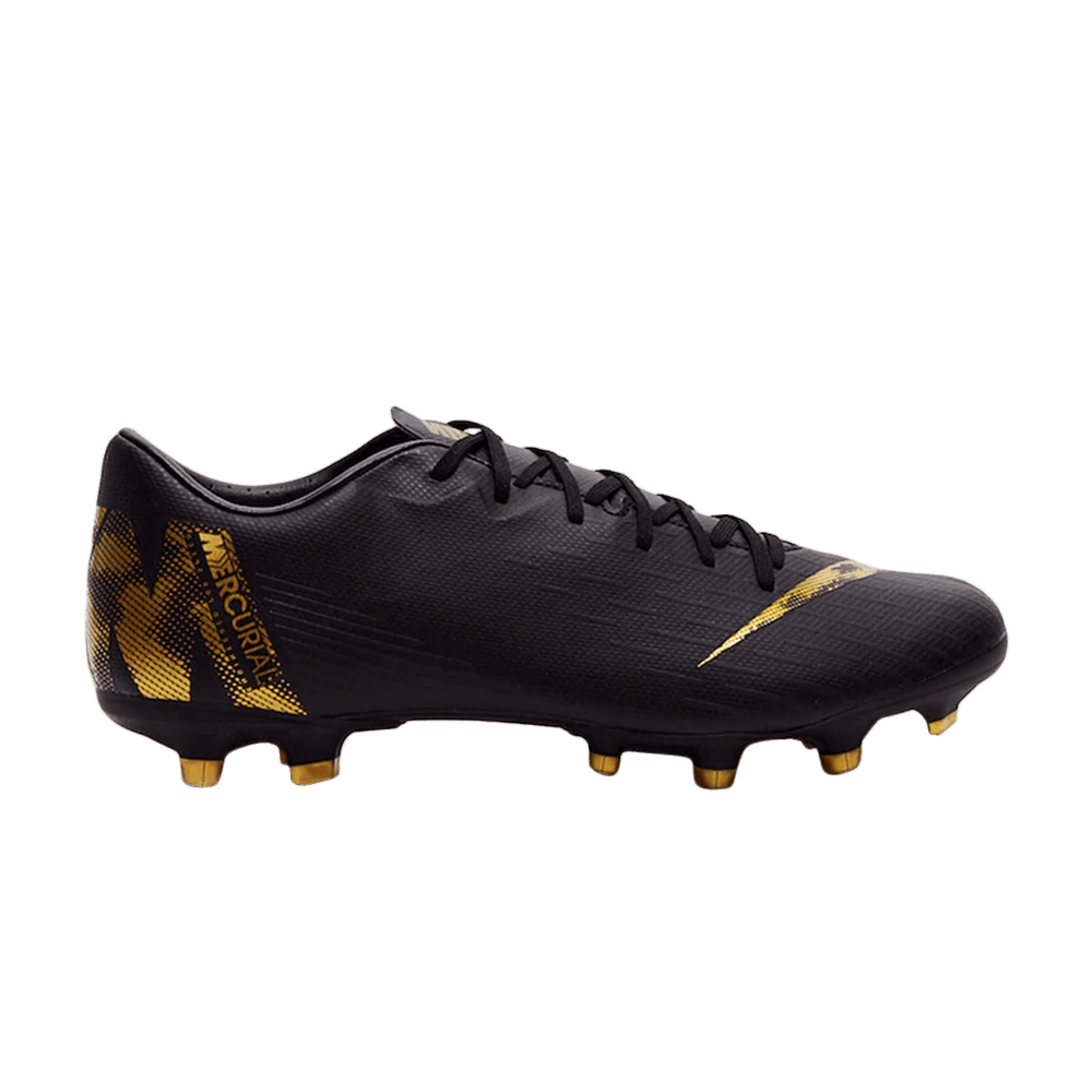 Mercurial Vapor 12 Academy FG MG 'Black Metallic Gold'