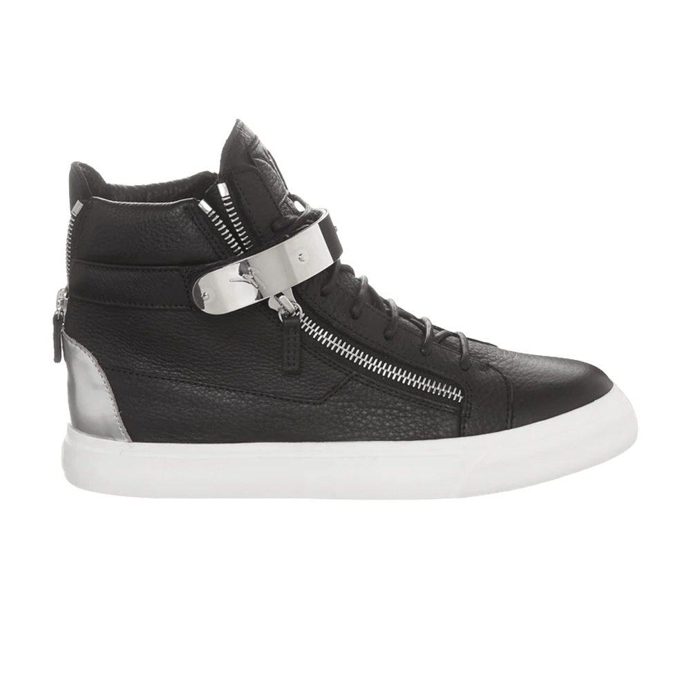 Giuseppe Zanotti London Double Zip High 'Black Silver'