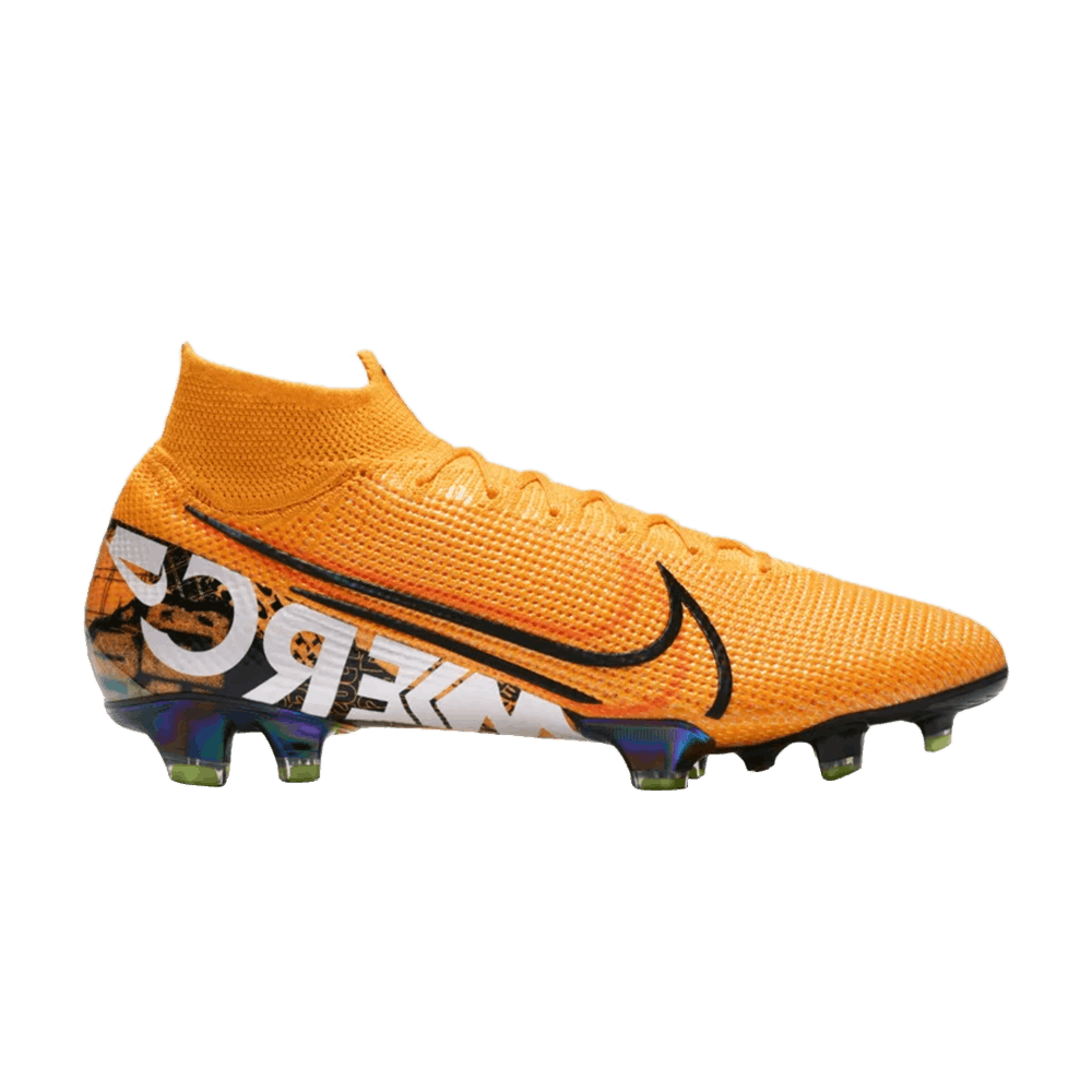 Nike Superfly 6 Elite Fg Jr Black Gold Soccer and Rugby.