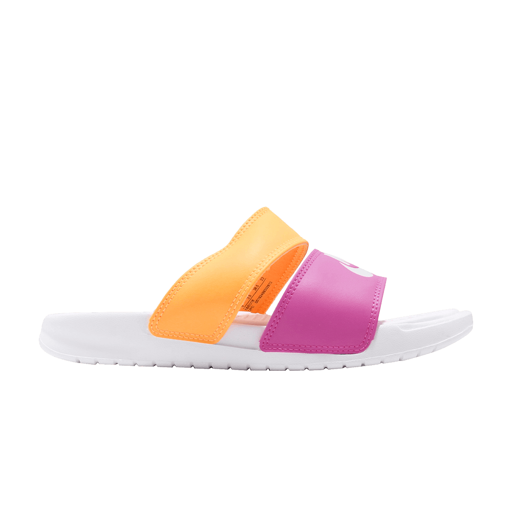 Wmns Benassi Duo Ultra Slide 'Metallic Summit White'