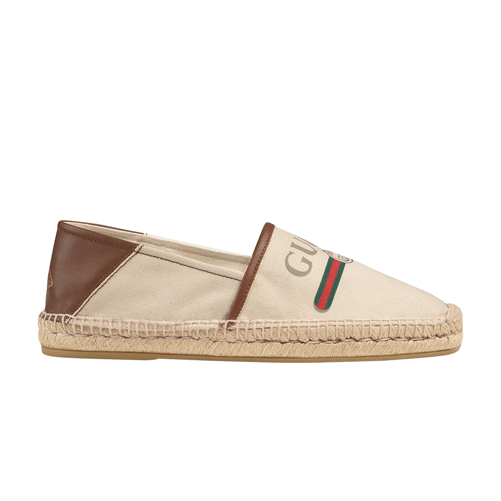 Gucci Logo Espadrille 'Brown'