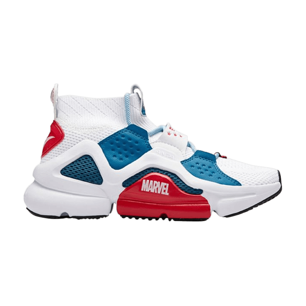 Pre-owned Anta Marvel X Sock Sneaker 'captain America' In Blue