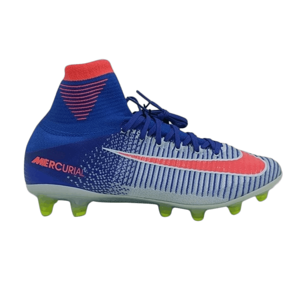 Wmns Mercurial Superfly 5 AG 'Blue Crimson'