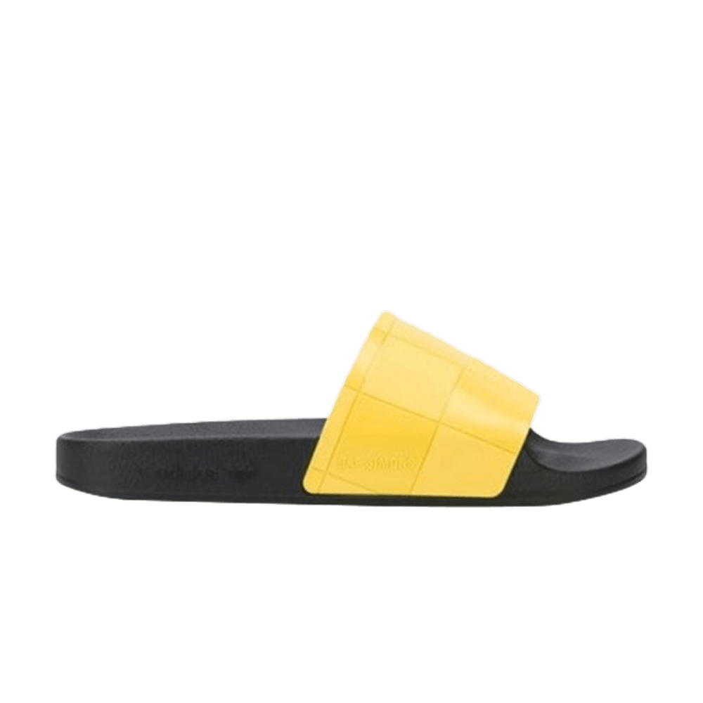 Raf Simons x Adilette Checkerboard 'Black Lemon'