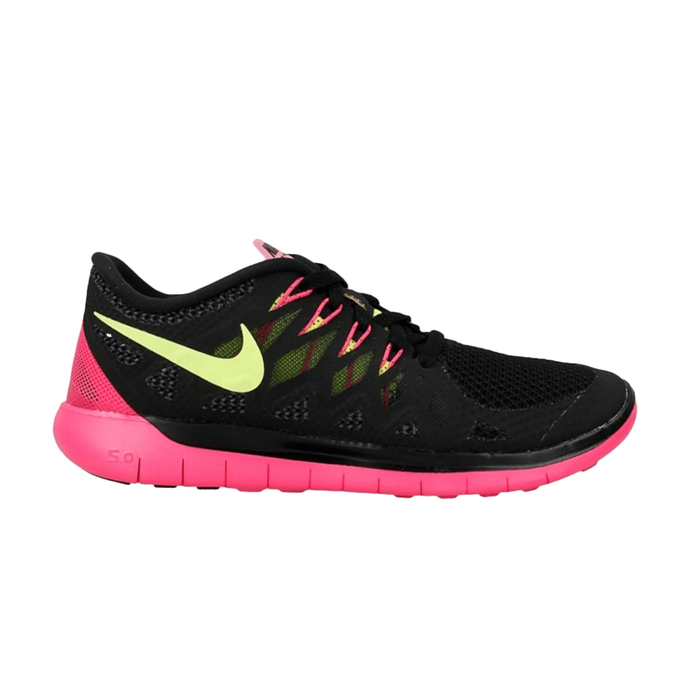 Wmns Free 5.0 'Black Pink Volt'